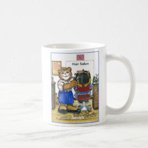 Tasse de femelle de coiffeur