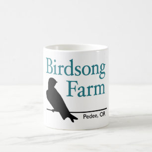 Tasse de ferme de chant d'oiseau - hirondelle