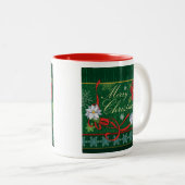 Tasse de fête de cadeau de Joyeux Noël (Devant droit)