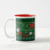 Tasse de fête de cadeau de Joyeux Noël (Gauche)