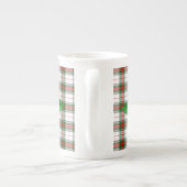 Tasse de fête de la Chine de plaid de tartan de (Dos)