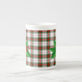 Tasse de fête de la Chine de plaid de tartan de (Devant)