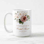 Tasse de Fête de Mariage Florale d'Automne – Cadea (Gauche)