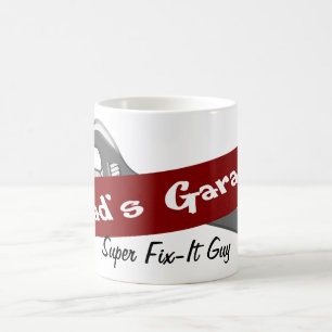 Tasse de fête des pères de M. Fix It du garage d