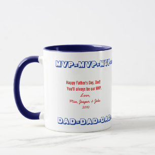 Tasse de fête des pères personnalisée par PAPA de