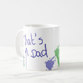 Tasse de fête des pères "qui est le papa " (Devant gauche)