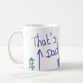 Tasse de fête des pères "qui est le papa " (Gauche)