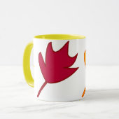 Tasse de feuille d'automne (Devant gauche)