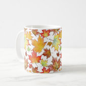 Tasse de feuille d'automne - personnalisable (Devant gauche)
