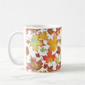 Tasse de feuille d'automne - personnalisable (Gauche)