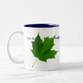 Tasse de feuille d'érable de Ho'oponopono (Gauche)