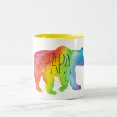 Tasse de fierté de famille d'aquarelle d'ours de (Centre)