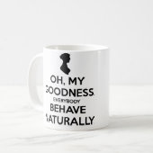 Tasse de fierté et de préjudice (Devant gauche)