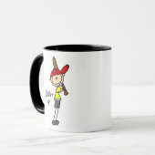 Tasse de figure de bâton de baseball (Devant gauche)
