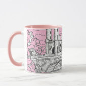 tasse de fille avec fleurs (Gauche)