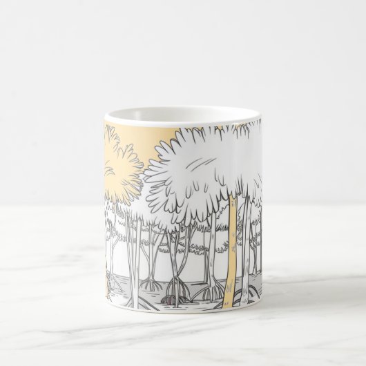 tasse de fille avec fleurs (Centre)