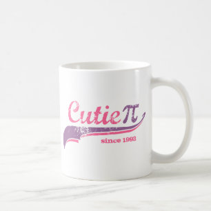 Tasse de fille de geek de maths de Cutie pi