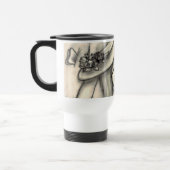 tasse de fille de sommeil de dessin au crayon (Gauche)
