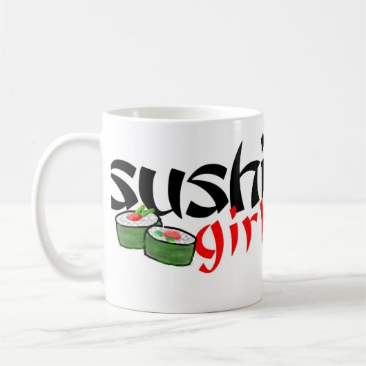 Tasse de fille de sushi (Gauche)