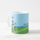 Tasse de fille du football (Devant gauche)