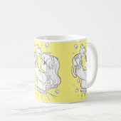 Tasse de fille et chat (Devant droit)