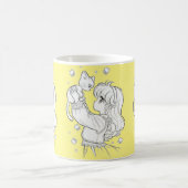 Tasse de fille et chat (Centre)