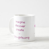 Tasse de filles de technologie avec le point (Devant gauche)