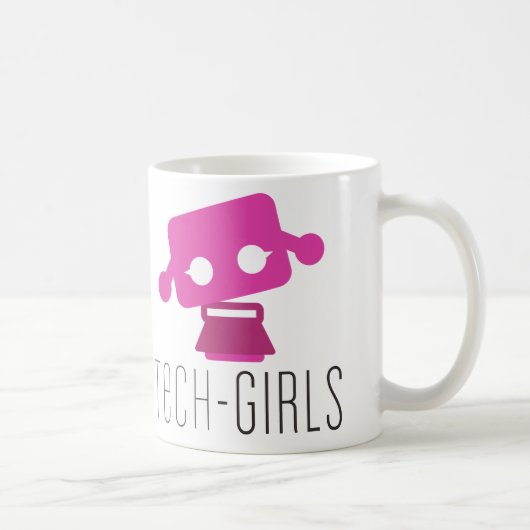 Tasse de filles de technologie avec le point (Droite)
