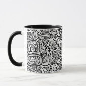 Tasse de "Fira", noire sur le blanc (Gauche)