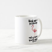 Tasse de Flamant rose d'aquarelle (Devant droit)