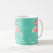 Tasse de Flamant rose de Noël (Devant droit)