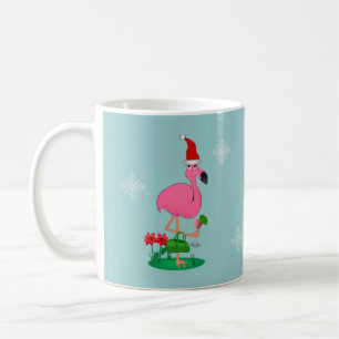 Tasse de Flamant rose de Noël