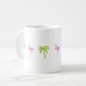 Tasse de Flamant rose et de palmier (Devant gauche)
