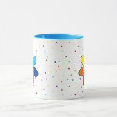 Tasse de fleur d'arc-en-ciel (Centre)