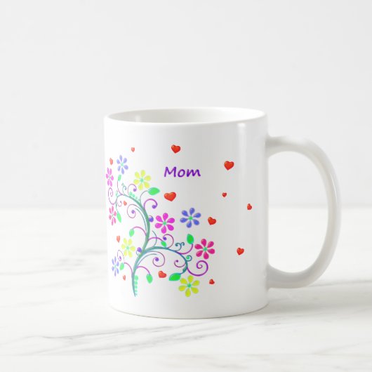Tasse de fleur de maman avec la coutume nous (Droite)