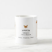 Tasse de fleur de naissance de mars (Centre)