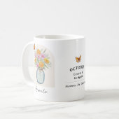 Tasse de fleur de naissance du mois d'octobre (Devant gauche)