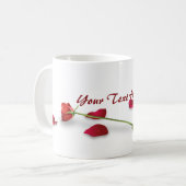 Tasse de fleur de rose rouge (Devant gauche)