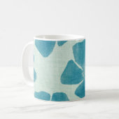 Tasse de fleur de turquoise (Devant gauche)