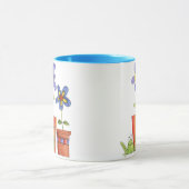 Tasse de fleur et de grenouille (Centre)