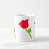 tasse de fleur fleurs rouges (Centre)