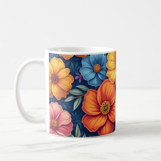 tasse de fleurs (Gauche)