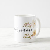 tasse de fleurs avec ton nom (Devant droit)