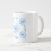 tasse de fleurs bleues illustration (Devant droit)