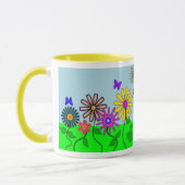 Tasse "de fleurs farfelues" (Gauche)