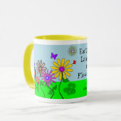Tasse "de fleurs farfelues" (Devant gauche)
