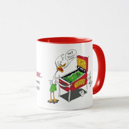 Tasse de flipper de canard de TNT petite (Devant droit)