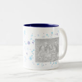 Tasse de flocon de neige d'hiver (personnalisable) (Devant droit)