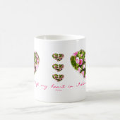 Tasse de floraison rose de coeurs (Centre)