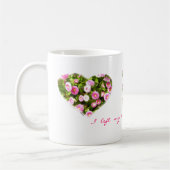 Tasse de floraison rose de coeurs (Gauche)